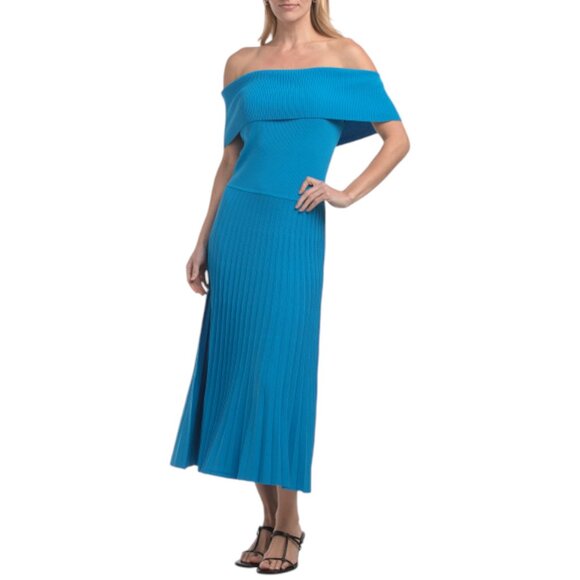 ELIE TAHARI The Persephone Off The Shoulder Knit Dress